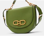 GUESS Fleet Flap Saddle Bag - Bottle Green