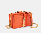 GUESS James Mini Girlfriend Crossbody Bag - Orange