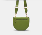 GUESS Fleet Flap Saddle Bag - Bottle Green