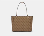 GUESS Noelle Small Tote Bag - Latte Logo/Brown