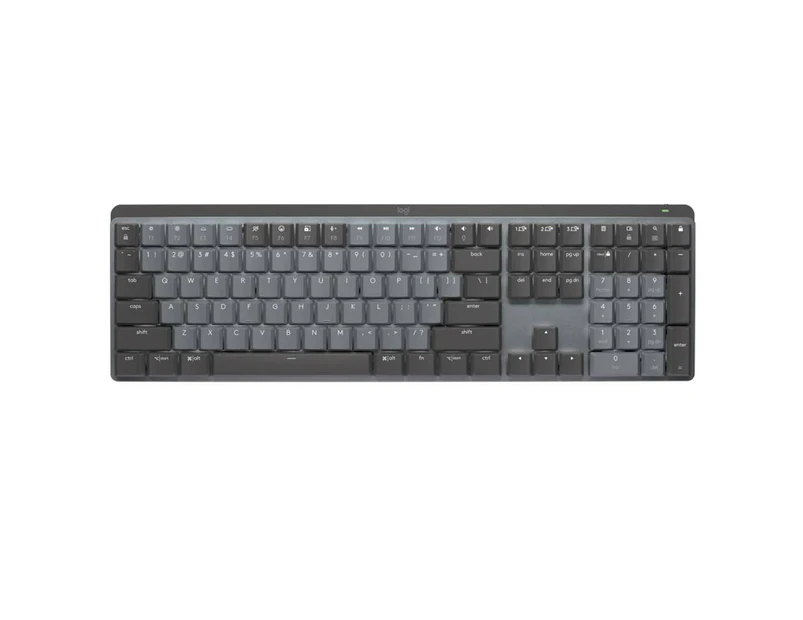 Logitech Mx Mechanical Keys Wireless Keyboard Full Size Tactile Quiet Grey