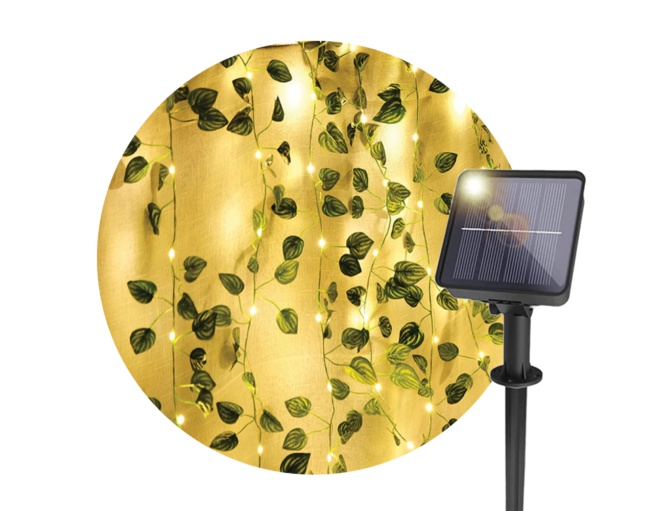 80 LED Solar Lights Garden (Sydney Stock) 12M Outdoor Green Vine String Lights Waterproof