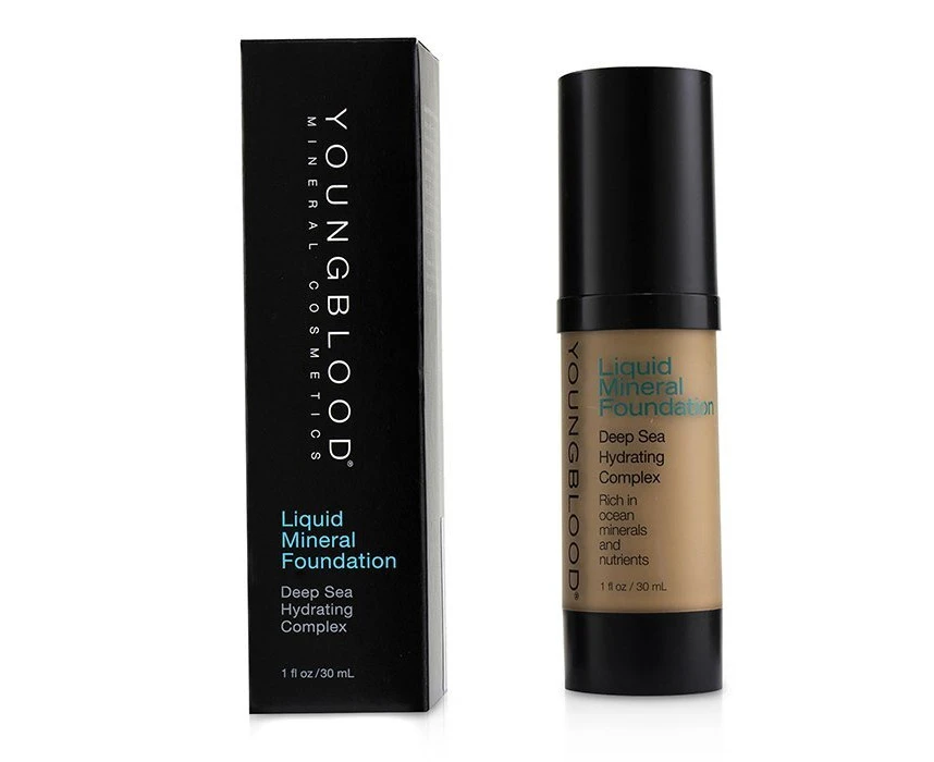 Liquid Mineral Foundation - Capri by Youngblood for Women - 1 oz Foundation