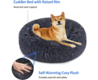 Soft Dog Bed Round Washable Plush Pet Kennel Cat Bed Mat Sofa Medium 60cm