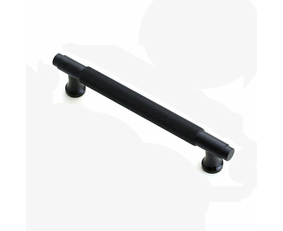 Black Furniture Door Kitchen Cabinet Handle Handles Pull Pulls Cupboard 128mm