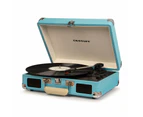 CROSLEY Crosley Cruiser Turquoise - Bluetooth Turntable & Record Storage Crate