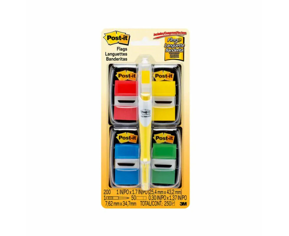 POST-IT Flag 680-RYBGVA Value Pack & Pen