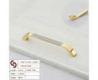 Zinc Kitchen Cabinet Handles Bar Drawer Handle Pull gold color hole to hole 128MM