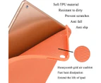 IPad 10.2 2019 7th Pencil Holder Slim Smart TPU Soft Case Orange