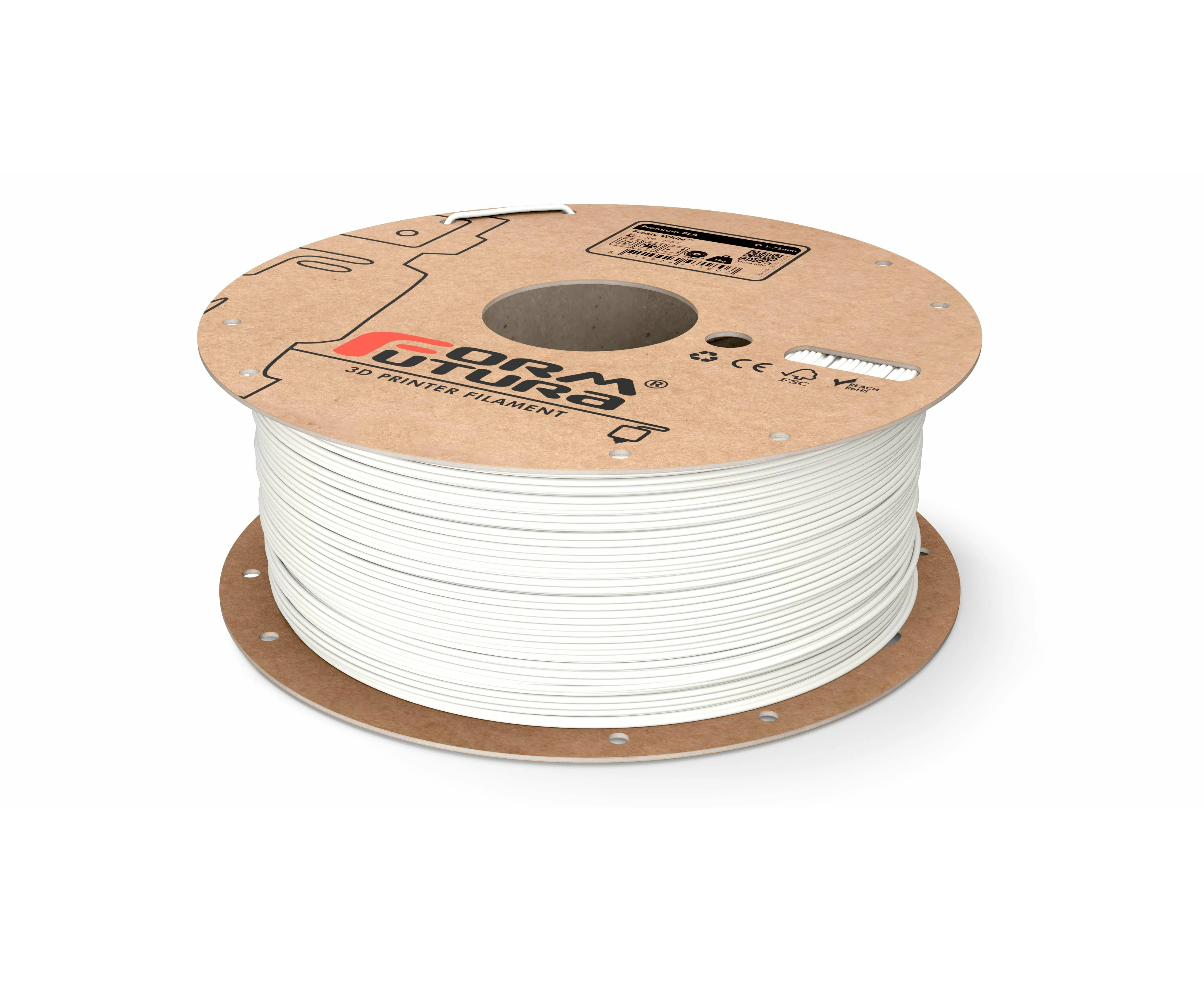 PLA 3D Printer Filament Premium PLA 1.75mm Frosty White 8000 gram On Demand