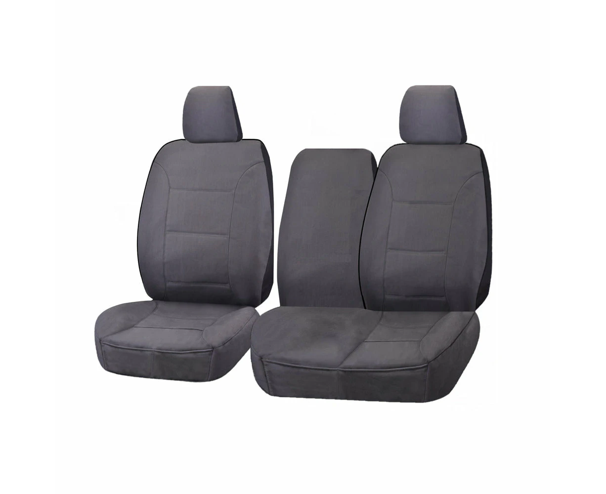 Seat Covers for HYUNDAI ILOAD TQ 1-5 08/2008 - 05/2021 SINGLE/CREW CAB UTILITY VAN FRONT BUCKET + _ BENCH WITH FOLD DOWN ARMREST CHARCOAL CHALLENGER