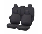 Seat Covers for TOYOTA HILUX 08/2015 - ON DUAL CAB UTILITY FR 40/60 SPLIT BASE WITH A/REST CHARCOAL CHALLENGER