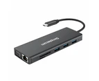 Simplecom CHN612 USB-C 12-in-1 Multiport Docking Station Dual HDMI + VGA Triple Display Gigabit LAN