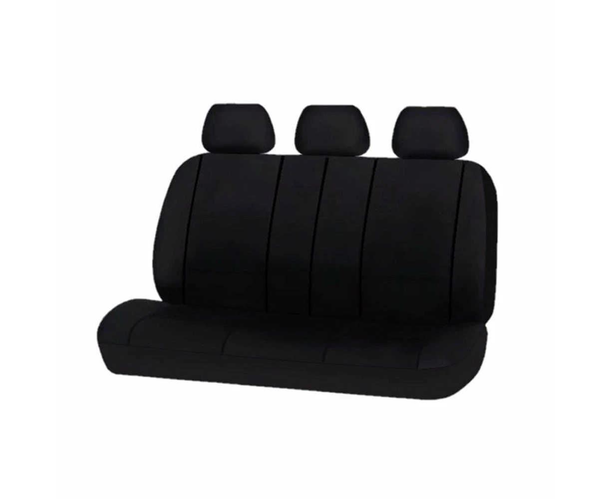 Universal Platinum Rear Seat Covers Size 06/08S | Black