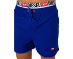 Diesel Men's Visper Double Waistband Swim Shorts - Blue