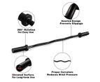 Costway Olympic EZ Curl Barbell Bar Steel Weightlifting Strength Training Fitness Gym Home w/Copper Sleeve & Bearing