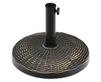 Costway Resin Patio Umbrella Base Heavy-duty Umbrella Stand Outdoor Umbrella Holder Beach Garden