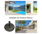 Costway Resin Patio Umbrella Base Heavy-duty Umbrella Stand Outdoor Umbrella Holder Beach Garden