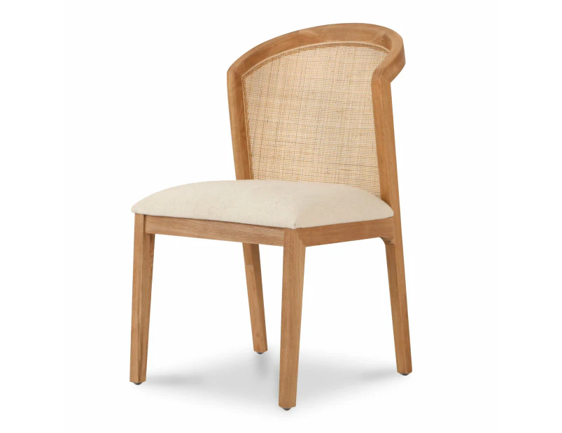 Set of 2 - Margie Fabric Dining Chair - Light Beige