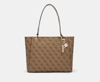 GUESS Noelle Small Tote Bag - Latte Logo/Brown
