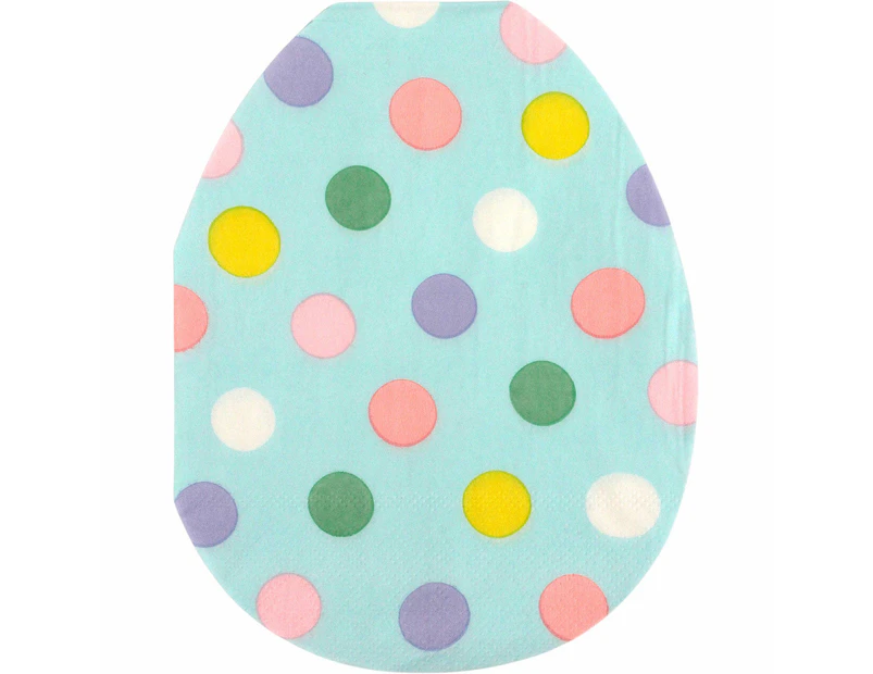 Cool Bunny Egg Shaped Napkins / Serviettes (Pack of 16)