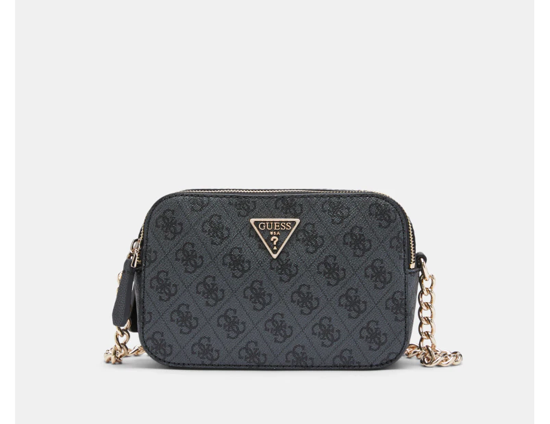 GUESS Noelle Crossbody Camera Bag - Coal Logo