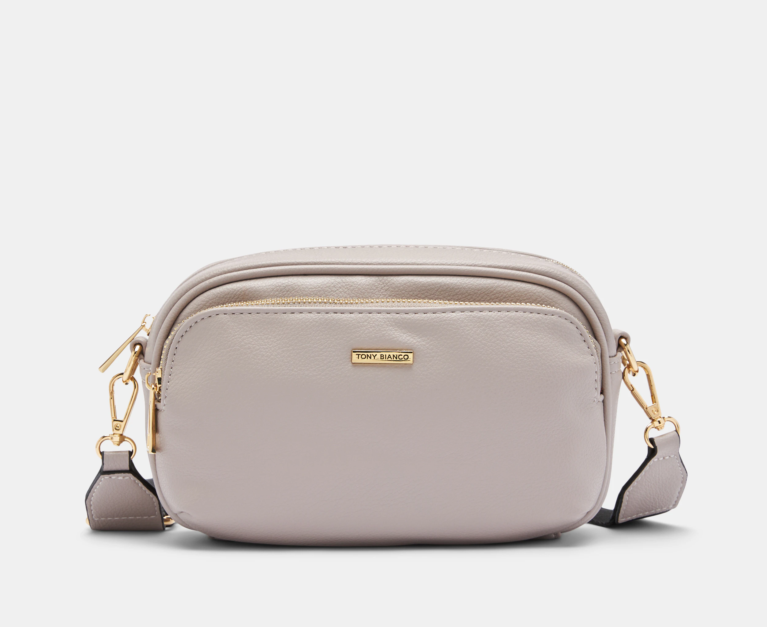 Tony Bianco Lea Camera Crossbody Bag - Light Grey