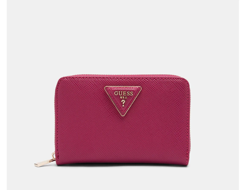 GUESS Brynlee Medium Zip Around Wallet - Boysenberry