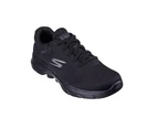 Mens Skechers Go Walk 7 Black/ Black Lace Up Sneaker Shoes - Black