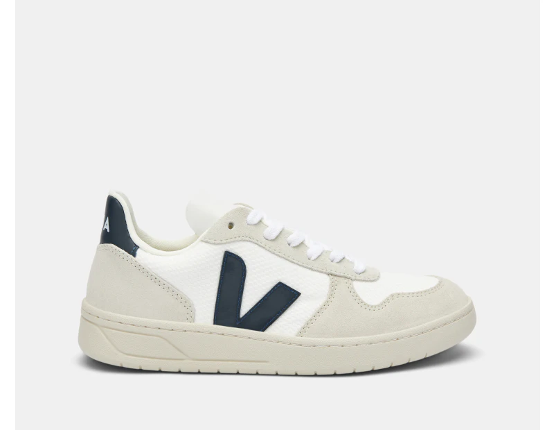 Veja Unisex V-10 B-Mesh Sneakers - White/Nautico