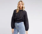 All About Eve Women's Isla Long Sleeve Blouse - Black