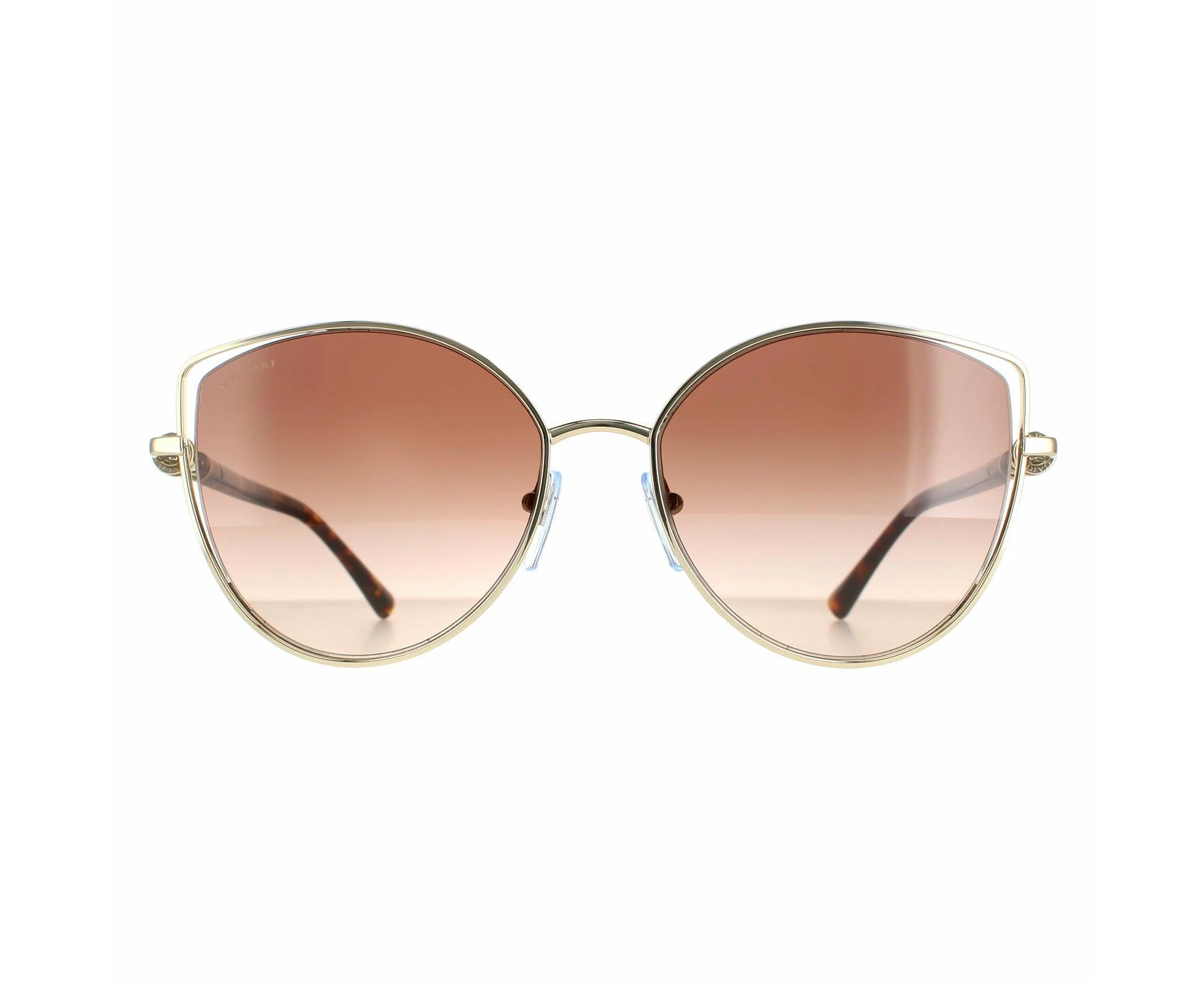 Bvlgari Sunglasses BV6168 278/13 Pale Gold Brown Gradient