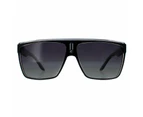 Carrera Sunglasses 22 P56/WJ Black White Grey Gradient Polarized