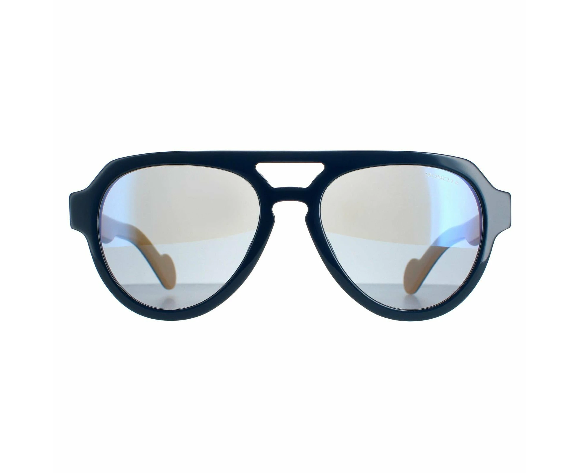 Moncler Sunglasses ML0094 92X Blue Yellow Blue Mirror