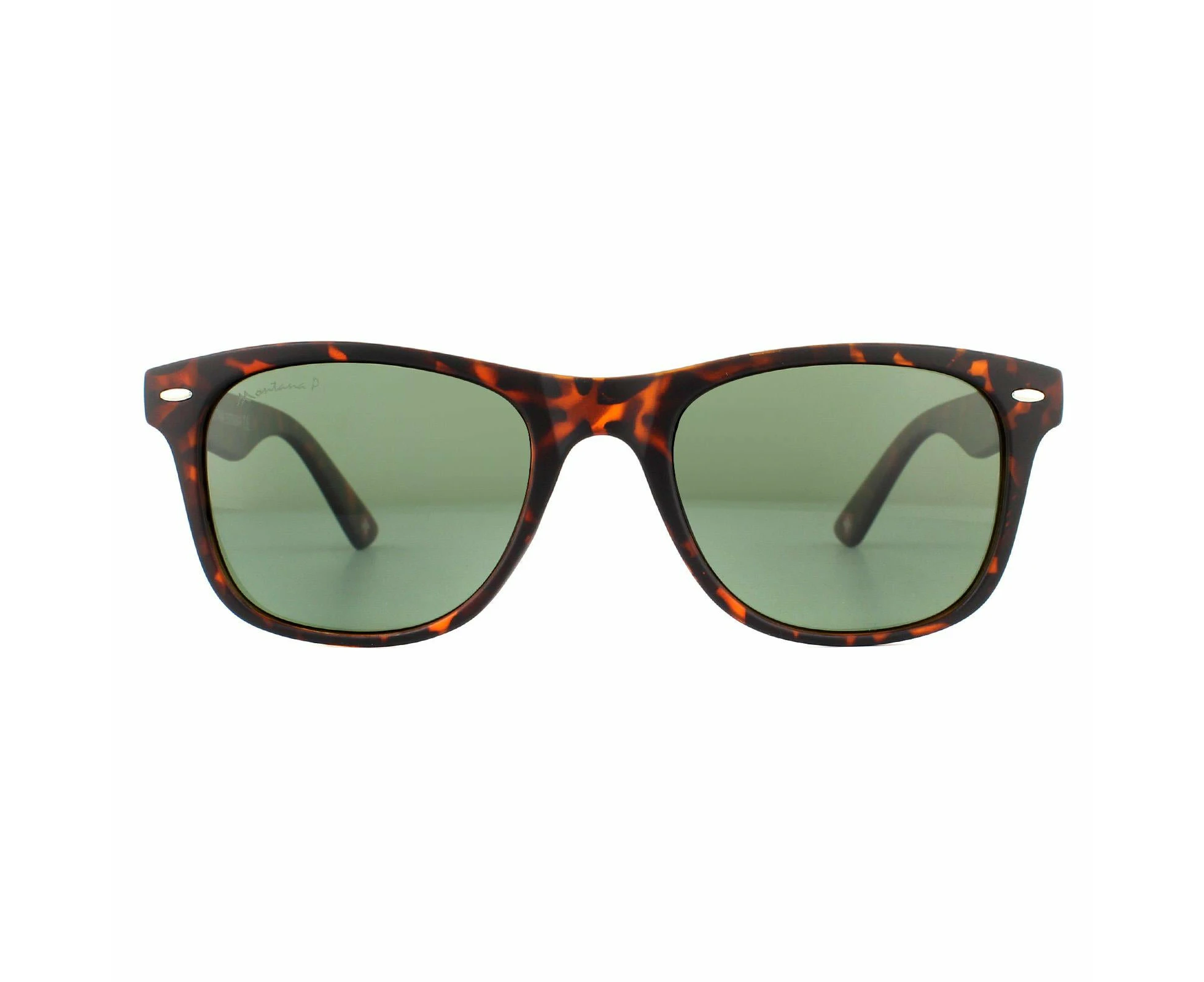 Montana Sunglasses MP10 A Matte Turtle Brown Rubbertouch G15 Green Polarized