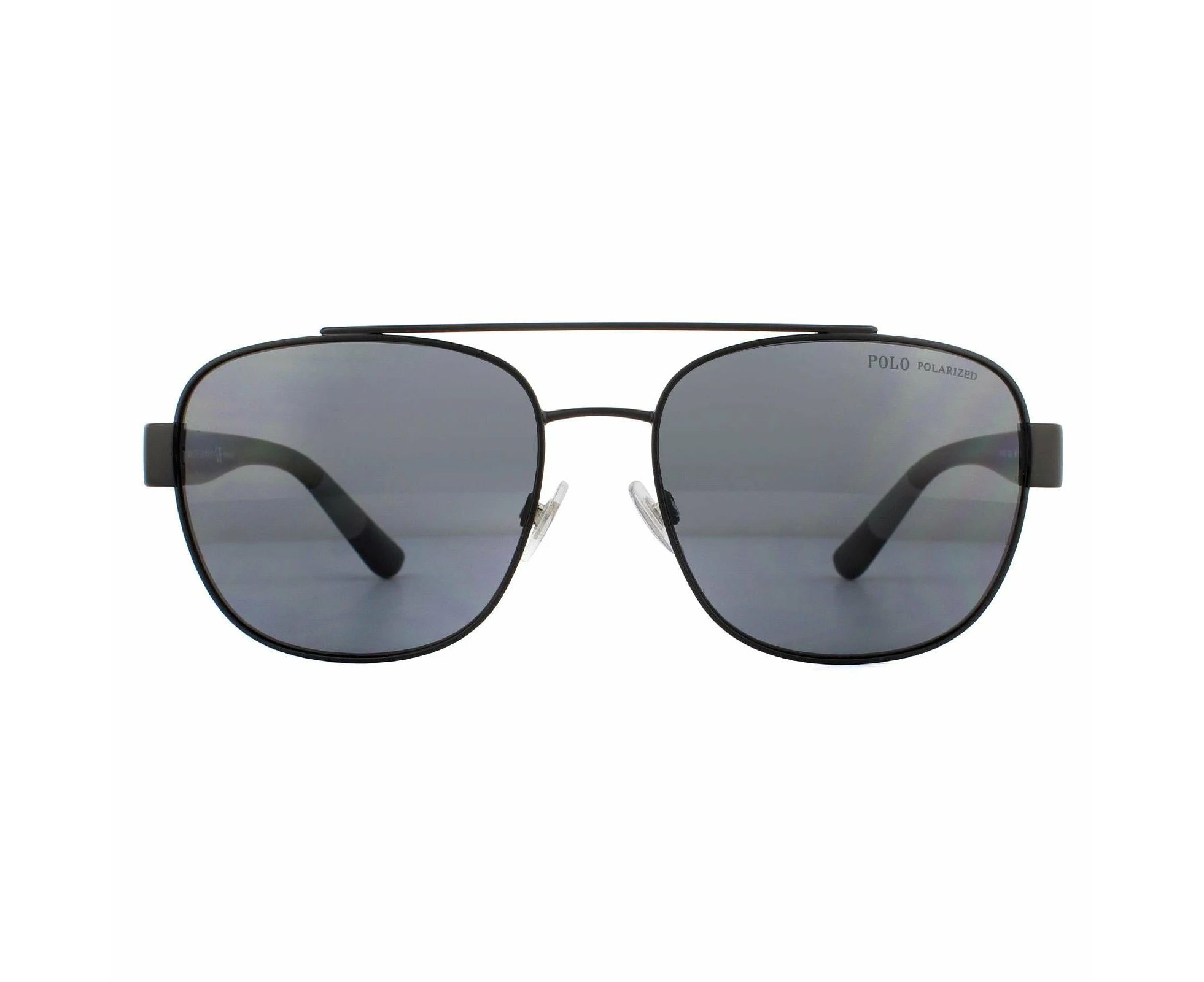 Polo Ralph Lauren Sunglasses PH3119 903881 Matte Black Grey Polarized