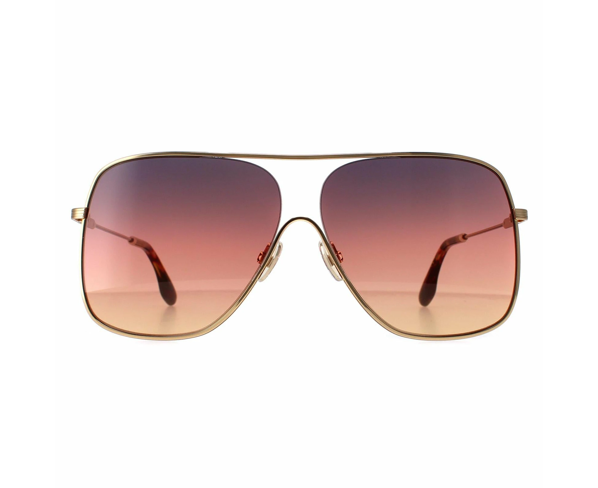 Victoria Beckham Sunglasses VB132S 711 Gold Brown Gradient