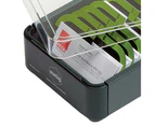Marbig 400 Metal Business Card File Organiser/Holder Box A-Z Filing System Grey