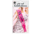 18 Today Flashing Sash Pink With Black Lettering Birthday Celebration Costume