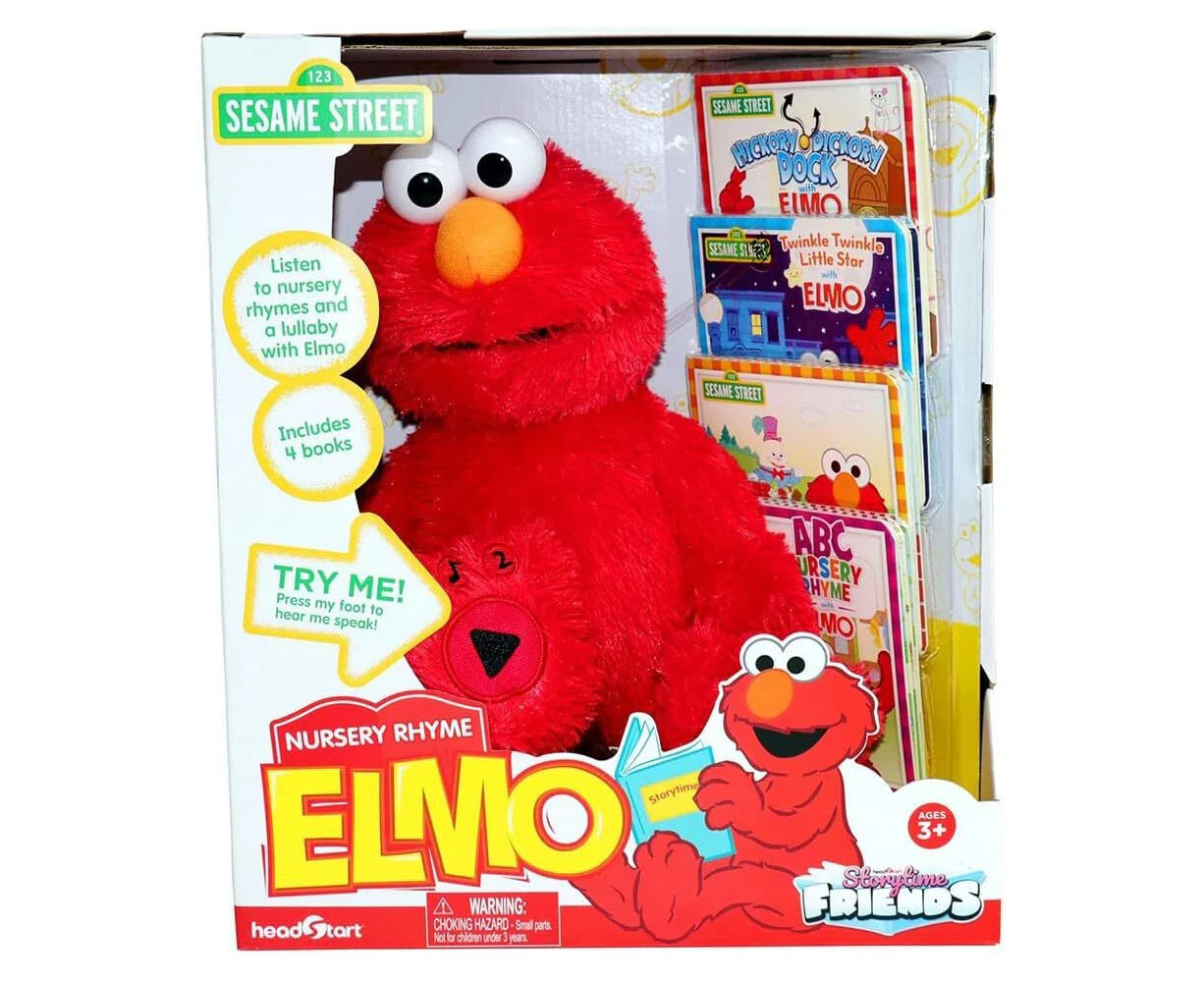 Seasame Steeet Story Time Elmo Kids/Childrens Interactive Plush Toy 3y+