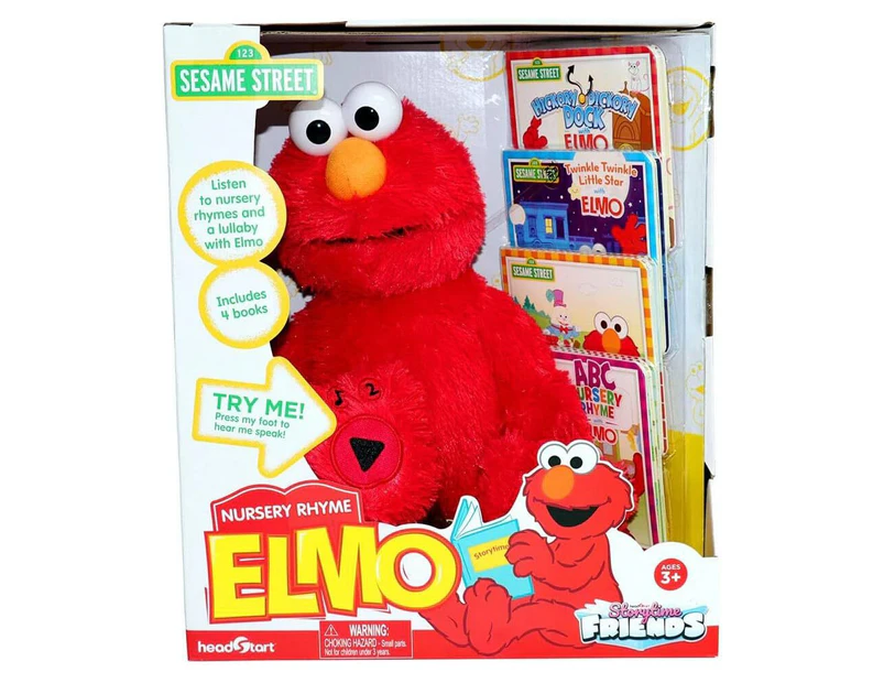 Seasame Steeet Story Time Elmo Kids/Childrens Interactive Plush Toy 3y+