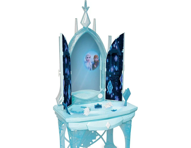 Disney Frozen 2 Elsa's Feature Kids/Childrens Beauty Vanity Playset 3y+