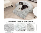 Costway Medium Dog Bed Puppy Sofa Pet Cushion Couch Protector Blanket w/Washable Cover & Anti-Slip Bottom White