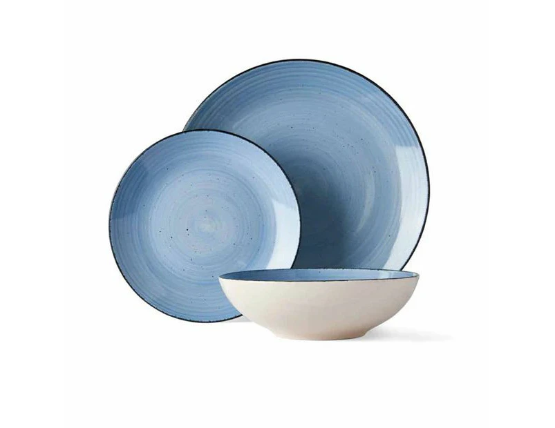 Tapas Dinner Set, 12 Piece - Anko - Blue