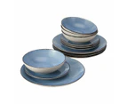 Tapas Dinner Set, 12 Piece - Anko - Blue