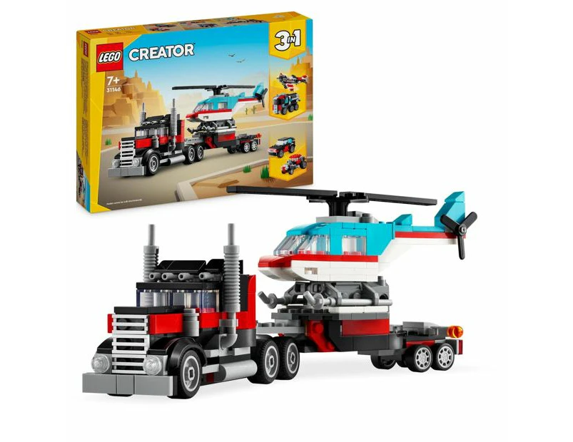 LEGO Creator Flatbed Truck With Helicopter 31146