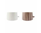 Striped Stoneware Mugs, 2 Pack - Anko