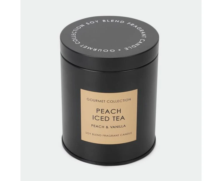 Soy Blend Fragrant Peach Iced Tea Candle, Gourmet Collection - Anko