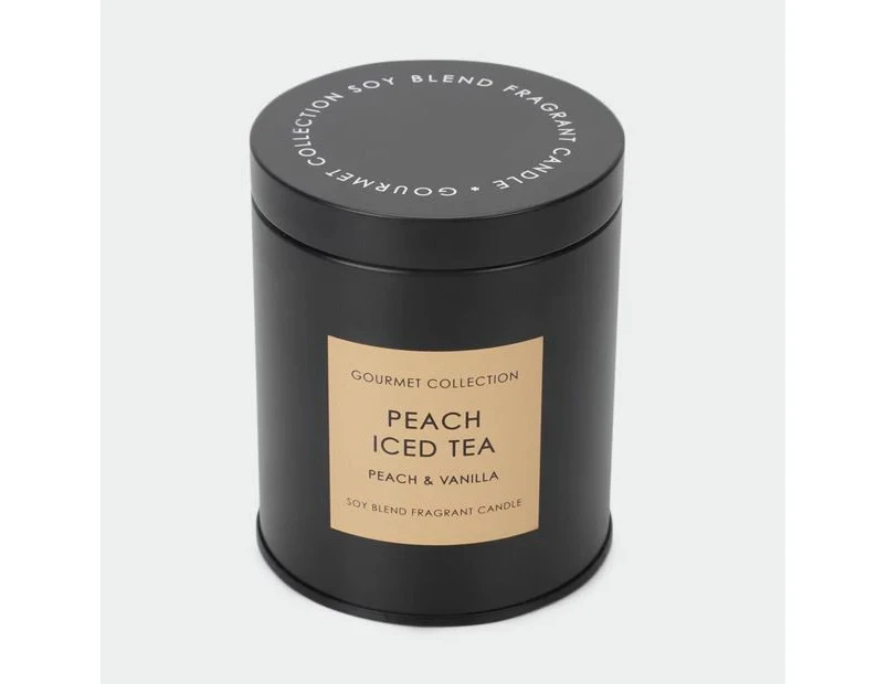 Soy Blend Fragrant Peach Iced Tea Candle, Gourmet Collection - Anko