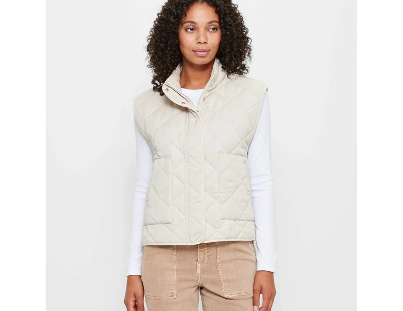 Target Sleeveless Quilted Vest - Neutral
